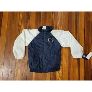 Penn State Majestic Blue Light Jacket Youth Size 5/6 NWT